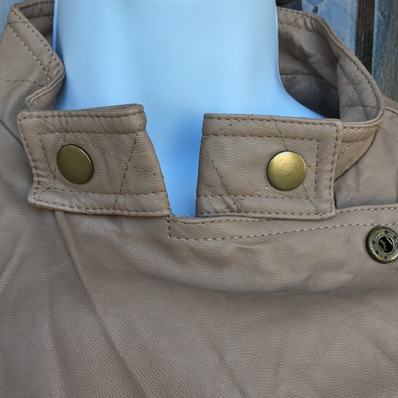 -SOLD-Bar III Cropped Crinkle Moto Jacket M - Picture 5 of 8